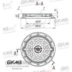 Дождеприемник чугунный большой ДБ2 (В125)-1-60