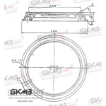 Люк чугунный тяжелый телефонный ГТС-Т
