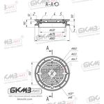 Люк чугунный магистральный ТМ (Д400)-2-9-60 плавающий c запорным устройством